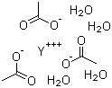 structure of CAS# 23363-14-6, Yttrium(III) acetate tetrahydrate