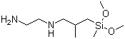 structure of CAS# 23410-40-4, N-(3-(Dimethoxymethylsilyl)isobutyl)ethylenediamine