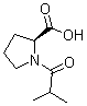 structure of CAS# 23500-15-4, L-1-Isobutyrylproline