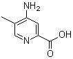 structure of CAS# 23609-89-4, 4-Amino-5-methyl-2-pyridinecarboxylic acid