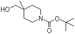 structure of CAS# 236406-21-6, 1-Boc-4-(Hydroxymethyl)-4-methyl-piperidine