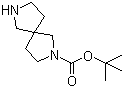 structure of CAS# 236406-49-8, 2,7-二氮杂螺[4.4]壬烷-2-羧酸叔丁酯