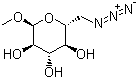 CAS 登录号：23701-87-3, 甲基-6-叠氮-6-脱氧-alpha-D-吡喃葡萄糖苷