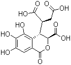 CAS # 23725-05-5, Chebulic acid, (-)-Chebulic acid, (2S)-[(3S,4S)-3-Carboxy-3,4-dihydro-5,6,7-trihydroxy-1-oxo-1H-2-benzopyran-4-yl]butanedioic acid