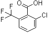 structure of CAS# 2376-00-3, 2-氯-6-(三氟甲基)苯甲酸