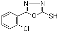 structure of CAS# 23766-27-0, 5-(2-Chlorophenyl)-1,3,4-oxadiazole-2-thiol