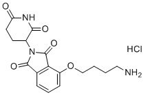 structure of CAS# 2376990-29-1, 沙利度胺-O-C4-NH2(盐酸盐)
