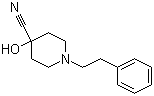CAS # 23804-59-3, 4-Hydroxy-1-(2-phenylethyl)-4-piperidinecarbonitrile, 4-Hydroxy-1-phenethylisonipecotonitrile