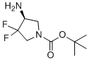 structure of CAS# 2381400-91-3, 2-甲基-2-丙基(4S)-4-氨基-3,3-二氟-1-吡咯烷羧酸酯