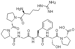 structure of CAS# 23815-87-4, 1-7-Bradykinin
