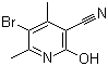 structure of CAS# 23819-87-6, 5-溴-2-羟基-4,6-二甲基烟腈