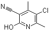 structure of CAS# 23819-92-3, 5-氯-2-羟基-4,6-二甲基烟腈