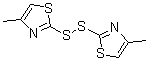 2,2'-亚二硫基双[4-甲基噻唑]分子结构 (CAS 23826-98-4)