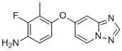 structure of CAS# 2387518-94-5, 4-([1,2,4]三唑并[1,5-a]吡啶-7-基氧基)-2-氟-3-甲基苯胺