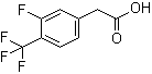 structure of CAS# 238754-67-1, 3-氟-4-(三氟甲基)苯基乙酸