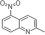 structure of CAS# 23877-94-3, 2-甲基-5-硝基喹啉