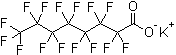 structure of CAS# 2395-00-8, Potassium perfluorooctanoate