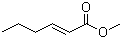 structure of CAS# 2396-77-2, 2-己烯酸甲酯