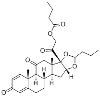 CAS # 2408495-97-4, Budesonide Impurity 30, 2-((6aR,6bS,8aS,8bS,11aR,12aS,12bS)-6a,8a-dimethyl-4,7-dioxo-10-propyl-1,2,4,6a,6b,7,8,8a,11a,12,12a,12b-dodecahydro-8bH-naphtho[2',1':4,5]indeno[1,2-d][1,3]dioxol-8b-yl)-2-oxoethyl butyrate
