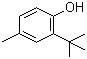 structure of CAS# 2409-55-4, 2-叔丁基对甲苯酚