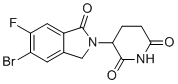 structure of CAS# 2409005-96-3, 3-(5-溴-6-氟-1-氧代异吲哚啉-2-基)哌啶-2,6-二酮
