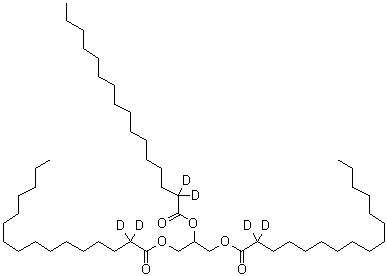 CAS # 241157-06-2, Hexadecanoic-2,2-d<sub>2</sub> acid 1,2,3-propanetriyl ester