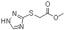 (1H-1,2,4-三唑-3-基硫基)乙酸甲酯分子结构 (CAS 24127-59-1)