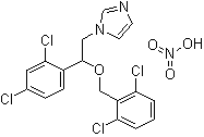 structure of CAS# 24168-96-5, Isoconazole nitrate
