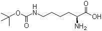 structure of CAS# 2418-95-3, N(e)-Boc-L-赖氨酸