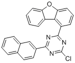 2-氯-4-二苯并呋喃-1-基-6-萘-2-基-1,3,5-三嗪分子结构 (CAS 2418528-30-8)