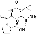 structure of CAS# 2419-99-0, Boc-L-glutaminyl-L-proline