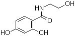 structure of CAS# 24207-41-8, 2,4-二羟基-N-(2-羟乙基)苯甲酰胺