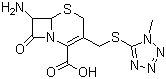 structure of CAS# 24209-38-9, 7-氨基-3-(1-甲基-1H-四唑-5-硫代甲基)-8-氧代-5-硫杂-1-氮杂双环[4.2.0]辛-2-烯-2-羧酸
