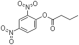 丁酸 2,4-二硝基苯基酯分子结构 (CAS 24273-19-6)