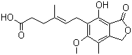 structure of CAS# 24280-93-1, 霉酚酸