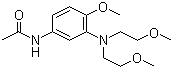 CAS 登录号：24294-03-9, 3-(N,N-二甲氧基乙基)氨基-4-甲氧基乙酰苯胺