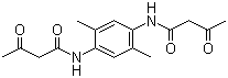 structure of CAS# 24304-50-5, N,N'-(2,5-Dimethyl-1,4-phenylene)bis(3-oxobutyramide)