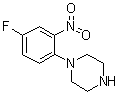 structure of CAS# 243128-46-3, 1-(4-Fluoro-2-nitrophenyl)piperazine