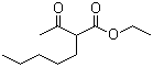 2-戊基乙酰乙酸乙酯分子结构 (CAS 24317-94-0)