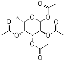 structure of CAS# 24332-95-4, 1,2,3,4-Tetra-O-acetyl-L-fucopyranose