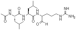 structure of CAS# 24365-47-7, 乙酰基-L-亮氨酰-L-亮氨酰精氨醛