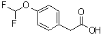 4-二氟甲氧基苯乙酸分子结构 (CAS 243659-15-6)
