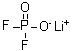 二氟磷酸锂分子结构 (CAS 24389-25-1)