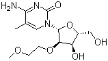 structure of CAS# 244105-55-3, 5-甲基-2'-甲氧基乙氧基胞嘧啶