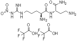 CAS # 244185-39-5, (2S)-2-Amino-N-[(1S)-3-amino-1-(aminocarbonyl)propyl]-5-[[imino(nitroamino)methyl]amino]pentanamide bis(trifluoroacetate)
