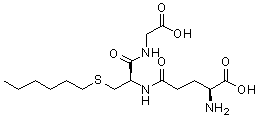 structure of CAS# 24425-56-7, S-己基谷胱甘肽