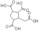 2,3,5-三羧基环戊烷乙酸分子结构 (CAS 24434-90-0)