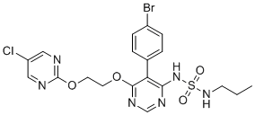 CAS # 2443747-63-3, Macitentan Impurity 3, N-[5-(4-Bromophenyl)-6-[2-[(5-chloro-2-pyrimidinyl)oxy]ethoxy]-4-pyrimidinyl]-N'-propylsulfamide