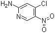 4-氯-5-硝基-2-吡啶胺分子结构 (CAS 24484-96-6)