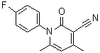 CAS # 24522-49-4, 1-(4-Fluorophenyl)-1,2-dihydro-4,6-dimethyl-2-oxo-3-pyridinecarbonitrile